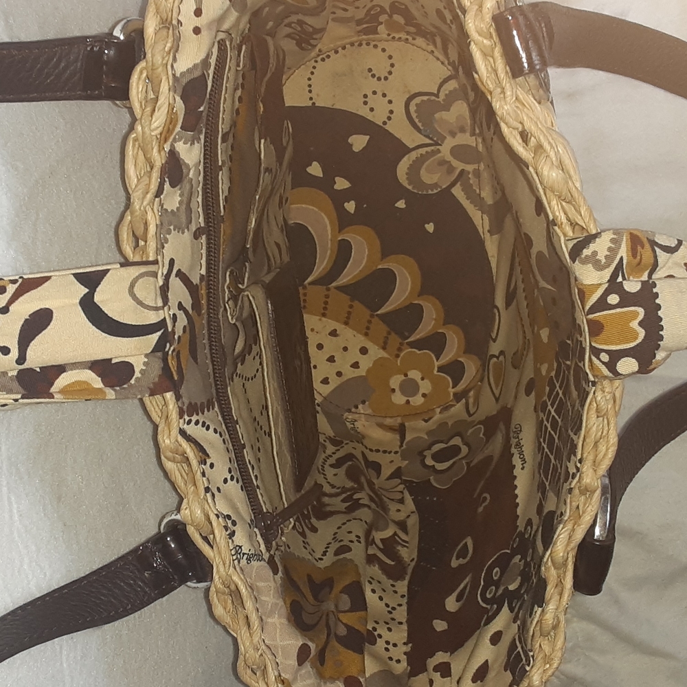 Brighton croc embossed butterfly wicker tote - Picture 9 of 10